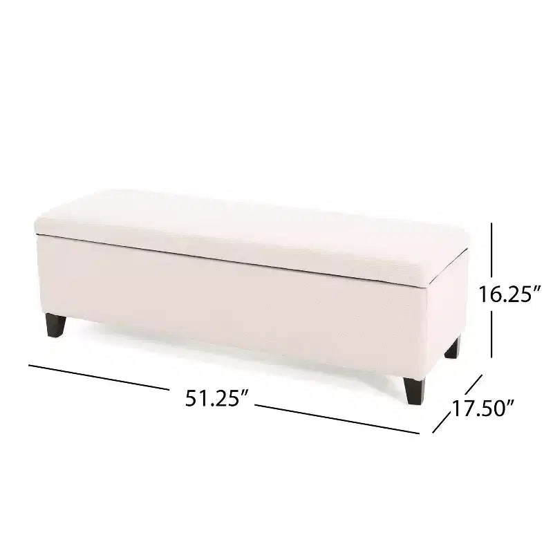 Pouf de rangement en bouclé moderne pour intérieur