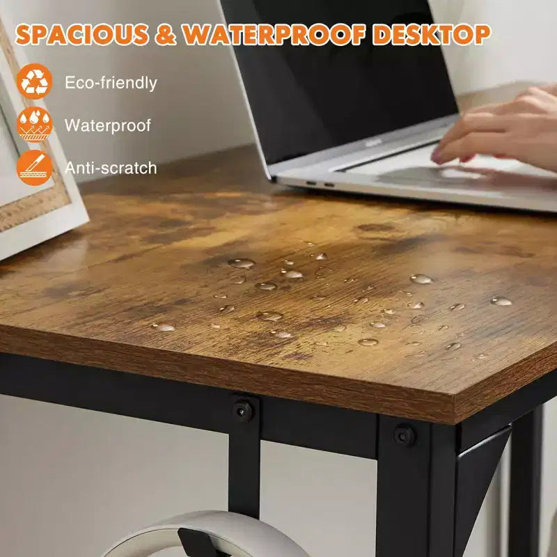 Bureau de jeu de 55 pouces avec rangement, table d'ordinateur de style moderne simple pour la maison, le bureau, les jeunes, les étudiants et les adultes
