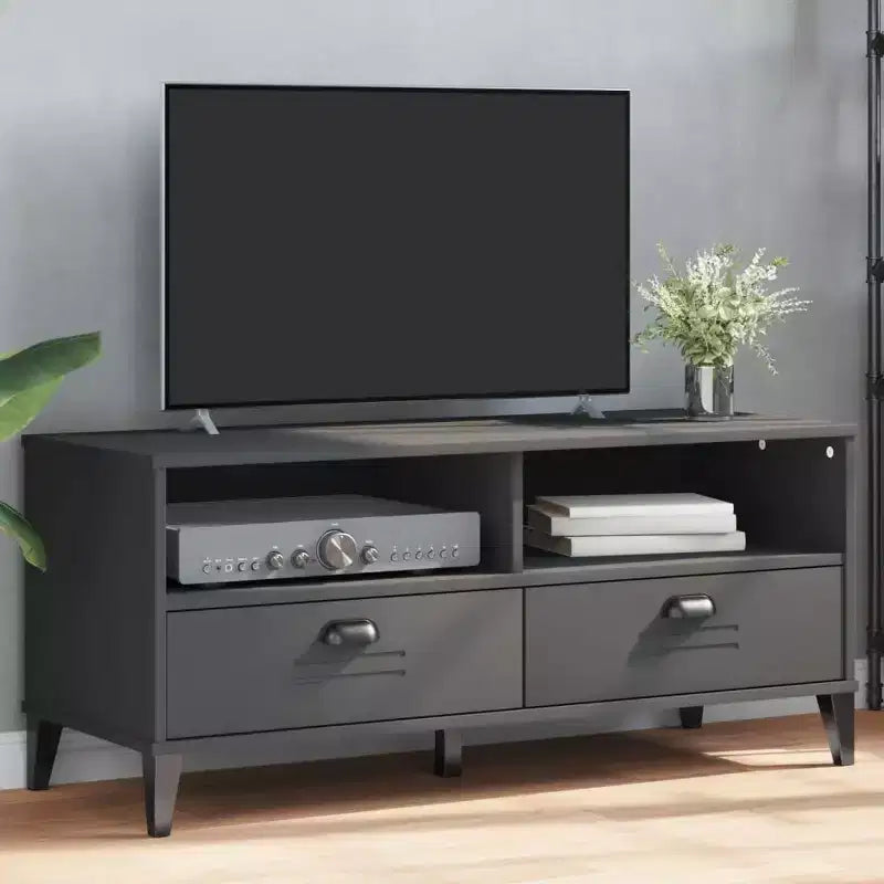 Meuble TV Console multimédia Meuble de rangement en pin massif