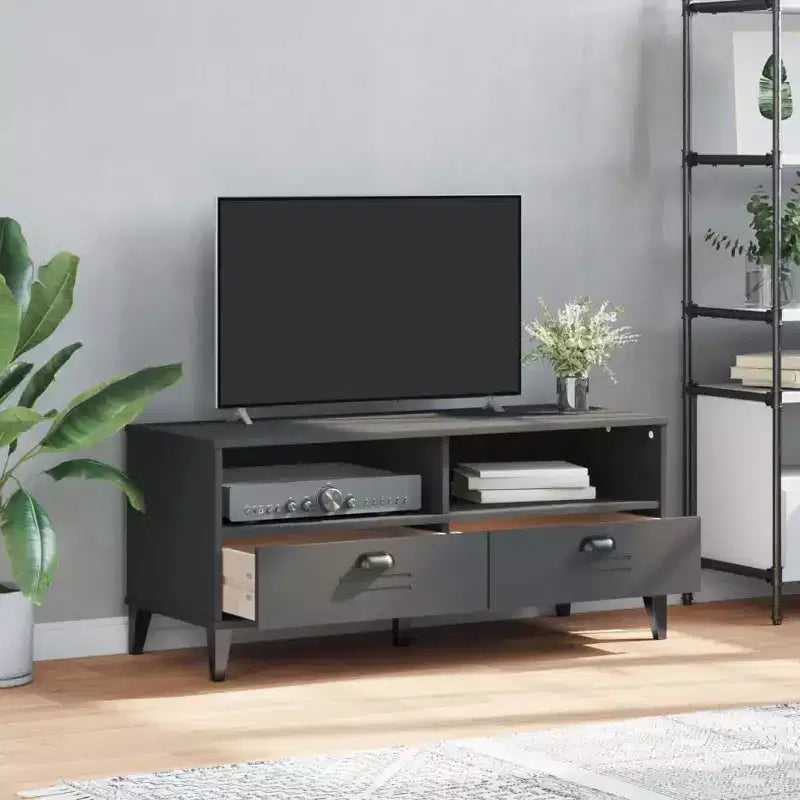 Meuble TV Console multimédia Meuble de rangement en pin massif