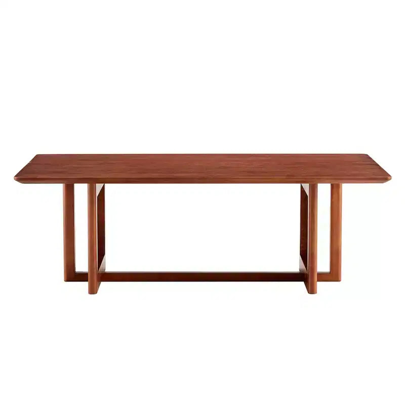 Table basse en rotin 47W, table basse de salon rectangulaire, table basse de canapé, naturel/marron