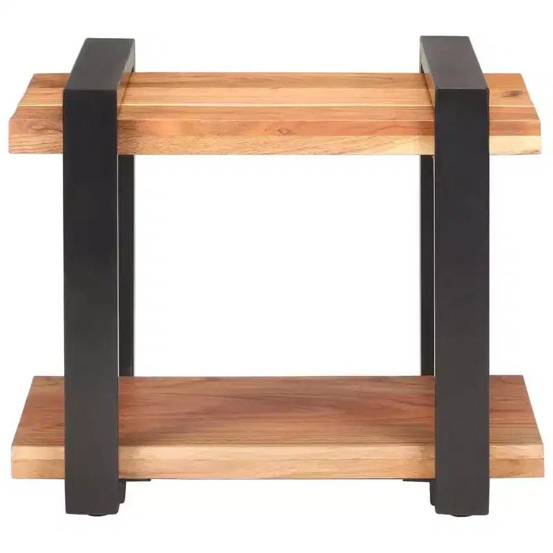 vidaXL Bedside Cabinet Natural wood Rough mango wood, iron Medium