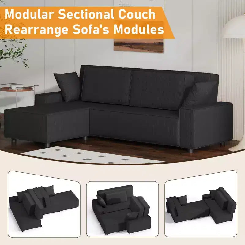 Canapé d'angle modulaire 96, Moderne