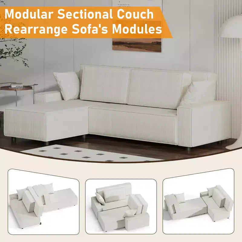 Canapé d'angle modulaire 96, Moderne