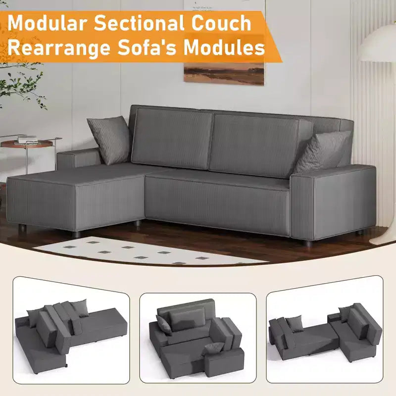 Canapé d'angle modulaire 96, Moderne