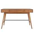 Foerster Wood 3-Drawer Writing Desk - iNSPIRE Q