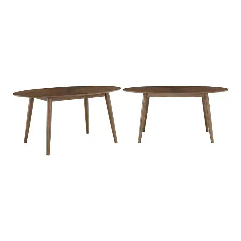 Table à manger ovale en noyer du milieu du siècle - Noyer