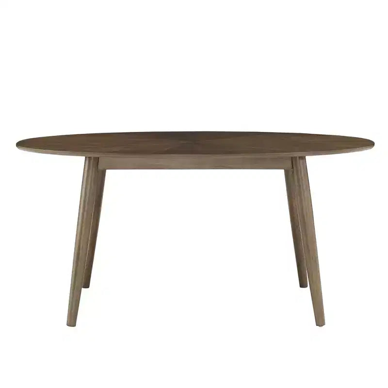 Table à manger ovale en noyer du milieu du siècle - Noyer