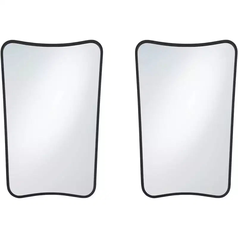 Uttermost Segundo Black Metal 22 x 34 Wall Mirrors Set of 2