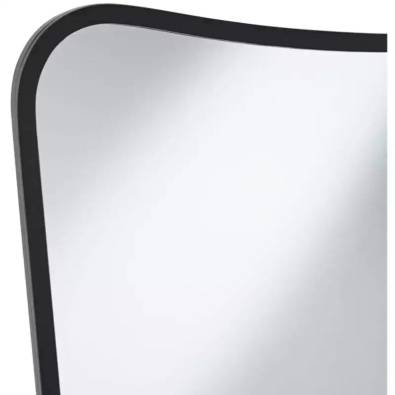 Miroirs muraux noirs en métal 22 x 34, lot de 2
