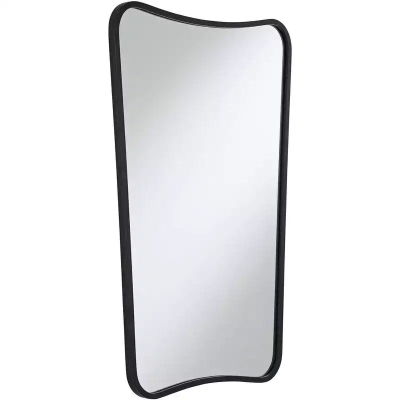 Miroirs muraux noirs en métal 22 x 34, lot de 2