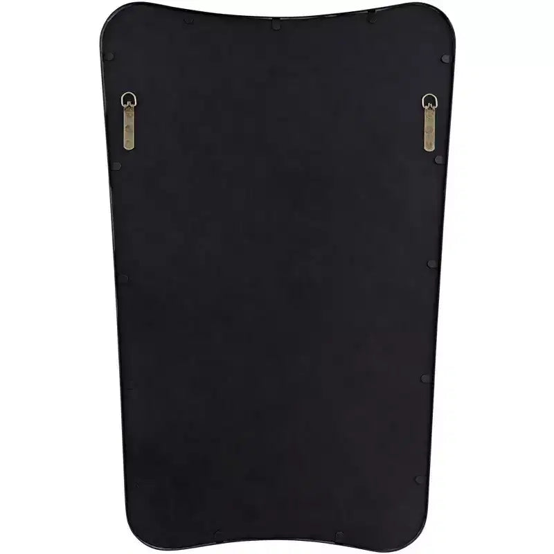 Miroirs muraux noirs en métal 22 x 34, lot de 2