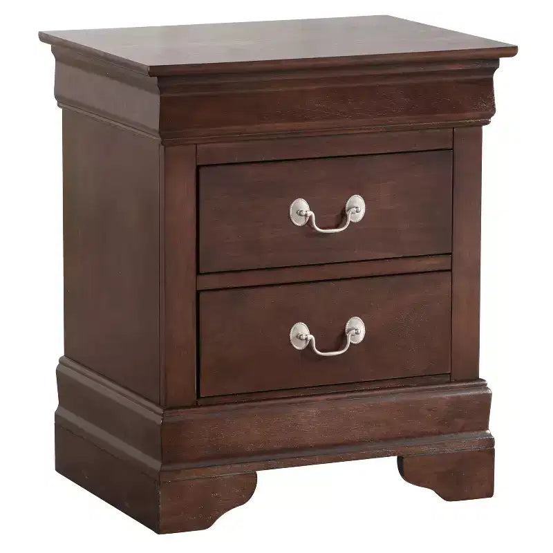 Table de chevet rectangulaire en bois de cerisier pour salon et chambre à coucher