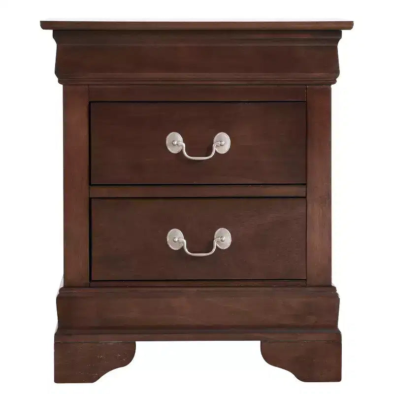 Table de chevet rectangulaire en bois de cerisier pour salon et chambre à coucher