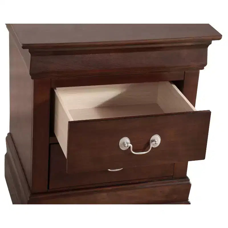 Table de chevet rectangulaire en bois de cerisier pour salon et chambre à coucher