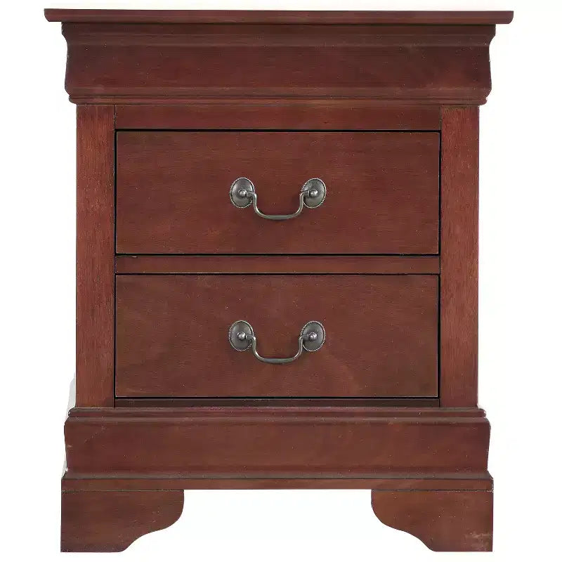Table de chevet rectangulaire en bois de cerisier pour salon et chambre à coucher