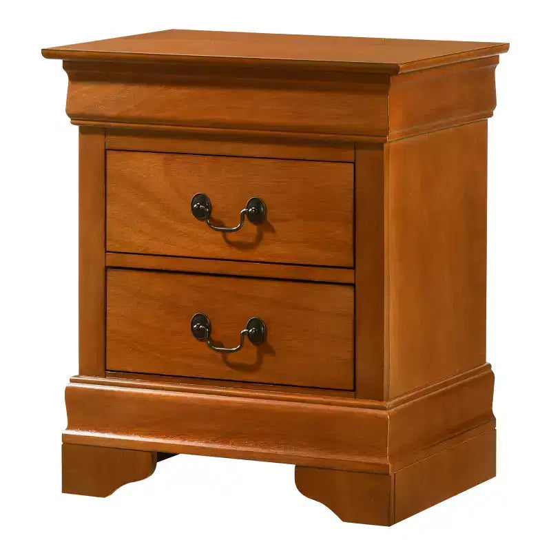 Table de chevet rectangulaire en bois de cerisier pour salon et chambre à coucher