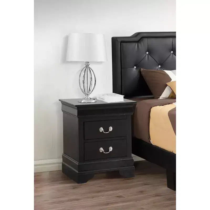 Table de chevet rectangulaire en bois de cerisier pour salon et chambre à coucher