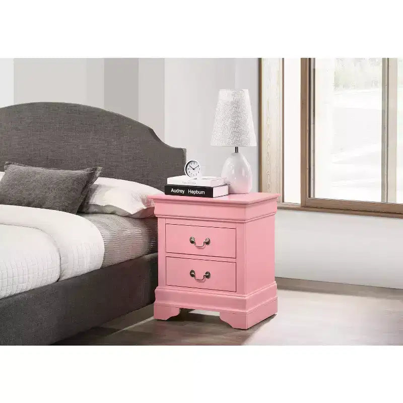 Table de chevet rectangulaire en bois de cerisier pour salon et chambre à coucher