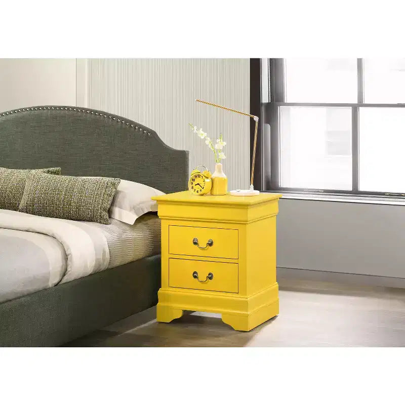 Table de chevet rectangulaire en bois de cerisier pour salon et chambre à coucher