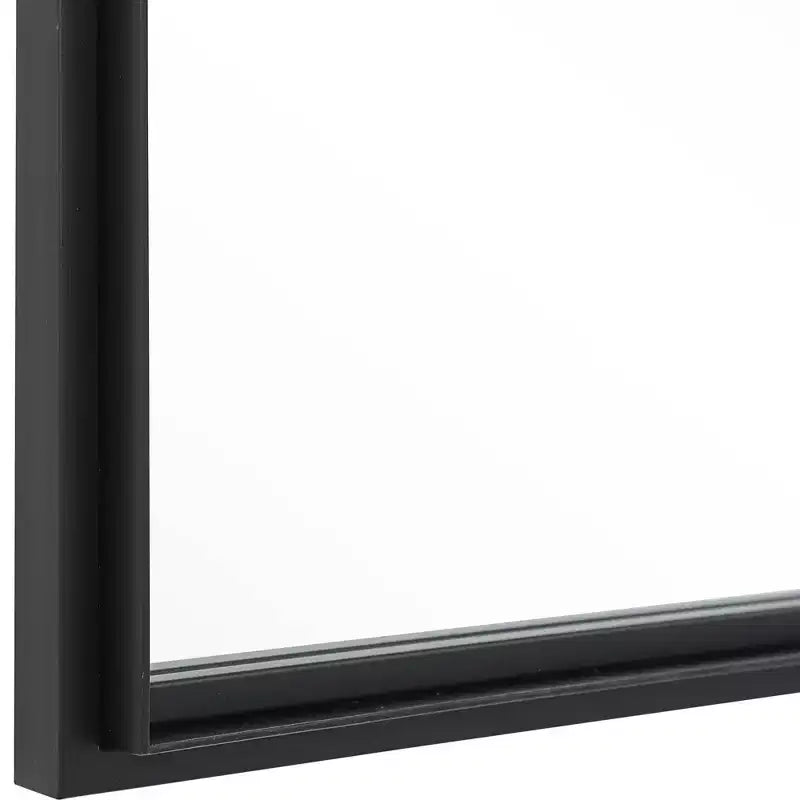 Miroir mural en fer forgé noir 30 x 60