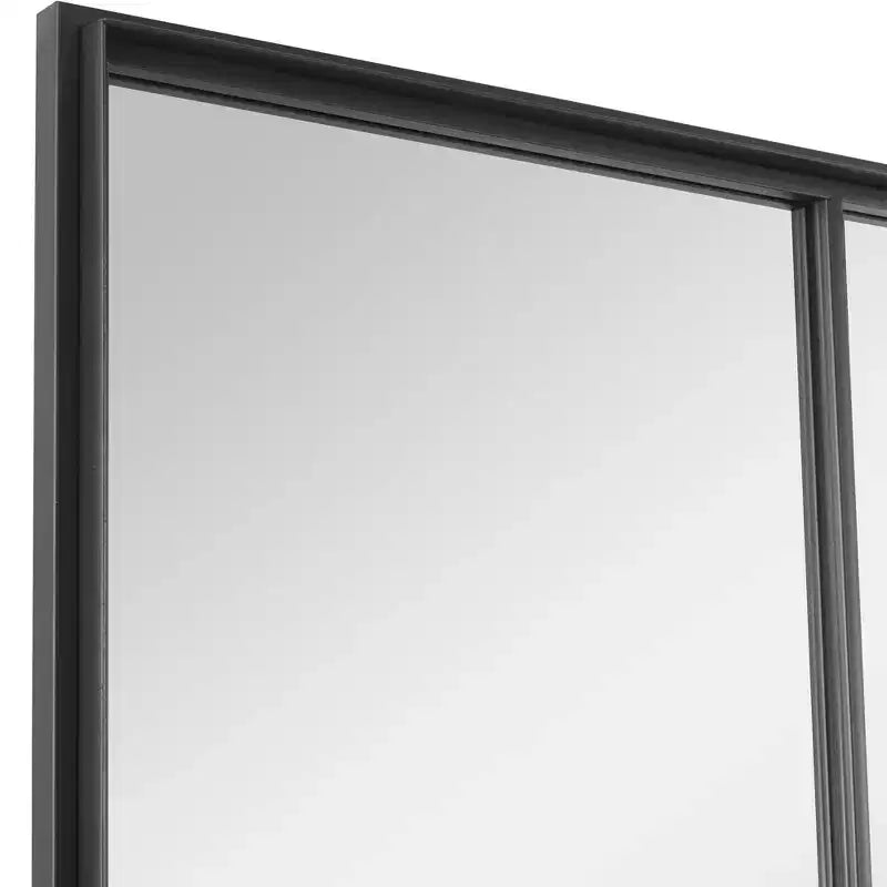 Miroir mural en fer forgé noir 30 x 60
