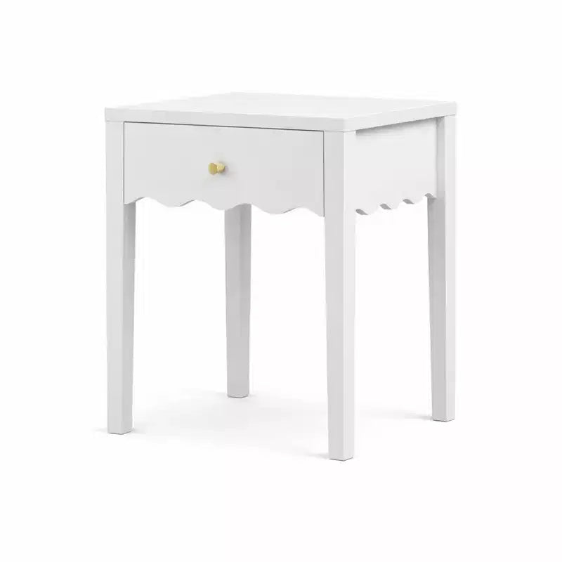 Table de chevet blanche ludique