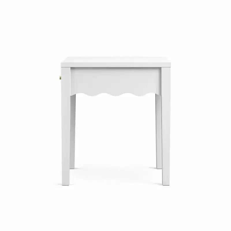Table de chevet blanche ludique
